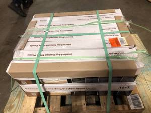 8 Boxes of MSI Arctic White Ledger Panel 6 in. x 24 in. Natural Marble Wall Tile (6 sq. ft.case) Customer Returns See Pictures