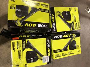 Lot of 40V Cordless Leaf Vacuum Customer Returns See Pictures