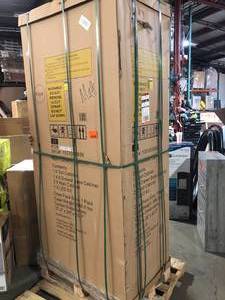 Husky 4-Piece Heavy Duty Welded Steel Garage Storage System in Black (92 in. W x 81 in. H x 24 in. D)  Customer Returns See Pictures