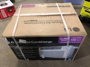 LG 12,000 BTU 115V Window Air Conditioner Cools 550 Sq. Ft. with Remote in White Customer Returns See Pictures