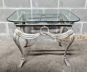 lot 13 image: Glass End Table