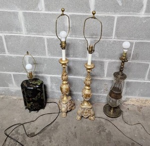 lot 32 image: Collection Of Lamps
