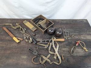 lot 222 image: Collection Of Old Tools And More
