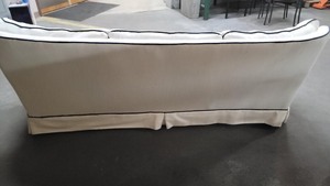lot 600 image: Vintage White Sofa