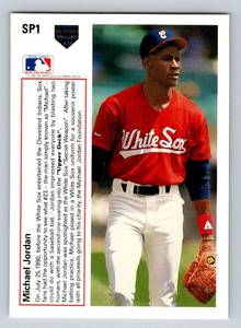 lot 45A image: Michael Jordan Baseball RC - 1991 Upper Deck #SP1 Rookie Baseball Card