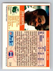 lot 161 image: Cris Carter RC 1989 Pro Set #314 Rookie Minnesota Vikings Football Card