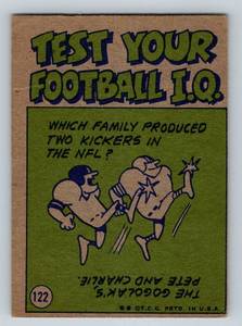 lot 162 image: Roger Staubach 1972 Topps Pro Action #122 Vintage Football Card