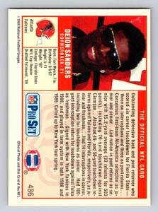 lot 223 image: Deion Sanders Coach Prime RC 1989 Pro Set #486 Rookie Football Card