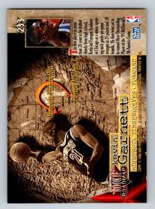lot 267 image: Kevin Garnett RC 1996 Skybox #233 Rookie Minnesota Timberwolves Basketball Card