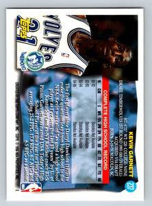 lot 275 image: Kevin Garnett RC 1996 Topps NBA Draft Picks #237 Rookie Minnesota Timberwolves Basketball Card