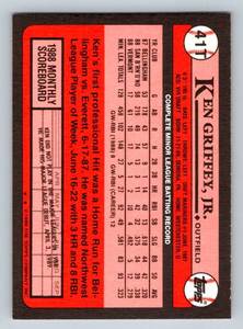 lot 332 image: Ken Griffey Jr. RC 1989 Topps Traded #41T Rookie Baseball Card