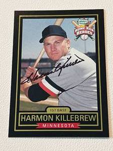 lot 23 image: Harmon Killebrew Auto Card - Hillshire Farm Home Run Heroes Minnesota Twins Signed Baseball Card