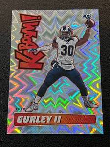 lot 32A image: Todd Gurley Kaboom Insert  2019 Absolute #K-TG Football Card