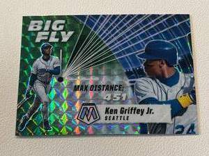 lot 79A image: Ken Griffey Jr Big Fly Insert Refractor 2021 Mosaic #BF5 Baseball Card