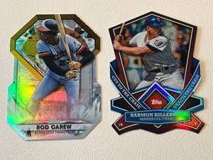 lot 91A image: Harmon Killebrew and Rod Card 2 Die Cut Card Lot Minnesota Twins Baseball Cards