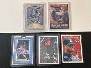 lot 95A image: Ken Griffey Jr. 5 Card Insert Oddball Baseball Card Lot