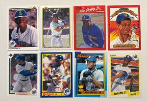 lot 133 image: Ken Griffey Jr. 8 Baseball Card Lot - 2nd Year