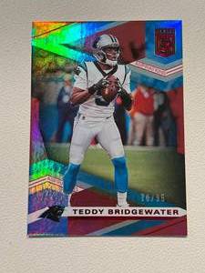 lot 172 image: Teddy Bridgewater 95 2020 Donruss Elite #78, numbered 7095, Minnesota Vikings Football Card