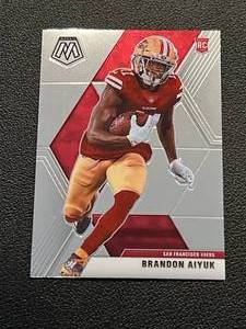 lot 175 image: Brandon Aiyuk RC 2020 Mosaic #210 Rookie Football Card