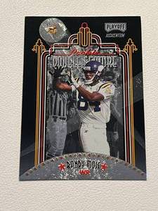 lot 181 image: Randy Moss RC Insert 1998 Playoff Momentum #R-8 Minnesota Vikings Rookie Football Card