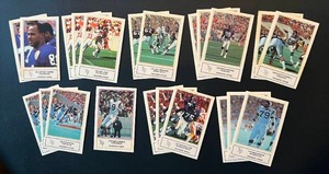 lot 230 image: 1986 Minnesota Vikings Police Crime Prevention Card Lot of 22 Football Cards