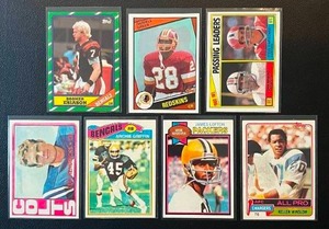 lot 231 image: Rookie Football Lot - 7 Cards of Star RCs - Hendricks, Griffin, Lofton, Marino, Green, Winslow, and Esaison
