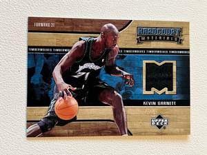 lot 243 image: Kevin Garnett Relic 2006-07 UD Hardcourt Basketball #HM-KG Minnesota Timberwolves Basketball Card