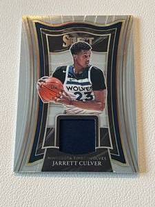 lot 269 image: Jarrett Culver Relic 2020-21 Select #SS-JCU Minnesota Timberwolves Basketball Card