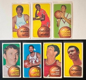 lot 279 image: 1970-71 Topps Basketball 7 Card Vintage Lot