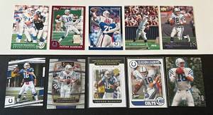 lot 306 image: Peyton Manning 10 Football Card Lot