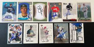 lot 311 image: 11 Autographed Card Lot - Barry Zito, Buddy Grom, Mike Cameron and More Baseball