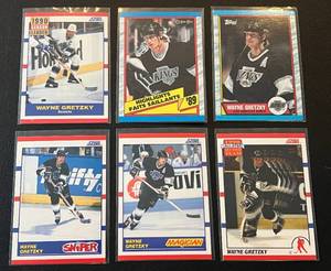 lot 331 image: Wayne Gretzky 6 Card Hockey Lot