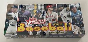 lot 41B image: 2022 Topps Heritage High Number Baseball Hobby Box - NewSealed Cards