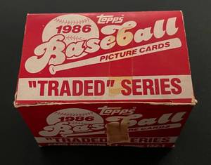 lot 46B image: 1986 Topps Traded Complete Set - Bo Jackson, Barry Bonds, Jose Canseco, Will Clark RCs