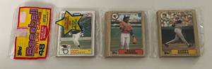lot 53B image: 1987 Topps Rack Pack - Barry Bonds RC, Kirby Puckett, and Eddie Murray on top 3 Hall of Famers Rare