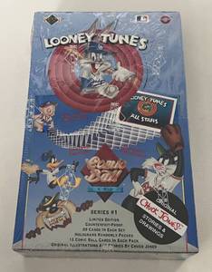 lot 55B image: Looney Tones 1990 Upper Deck Comic Ball Series 1 Factory Sealed Baseball Cards