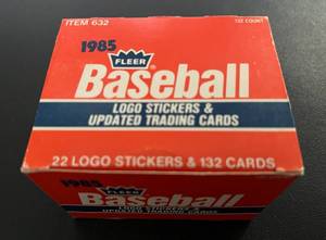 lot 62B image: 1985 Fleer Update Baseball Complete Set Vintage Cards