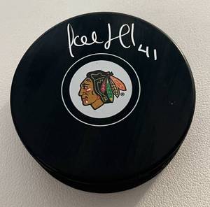 lot 65B image: Jocelyn Thibault Signed Hockey Puck with COJO Sports COA
