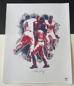 lot 25A image: Tom Kelly Signed 16x20 Photo with Fan HQ COA - Numbered 417 - Minnesota Twins Baseball
