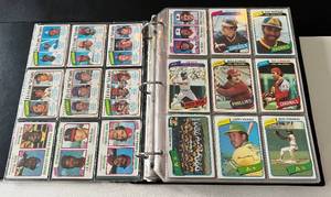 lot 12C image: Vintage Baseball Binder 750 Cards from 1980-1982 Topps and More