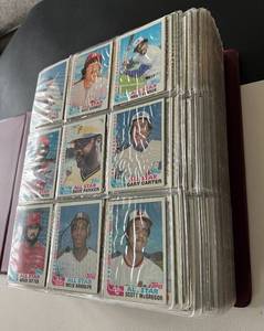 lot 8B image: 1,200 Vintage Baseball Card Binder 1981-1985 Topps, Fleer, Donruss Baseball Cards