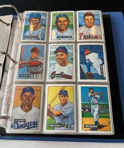 lot 35C image: 1951 Bowman Reprint Complete Set from 1986 - Baseball Cards