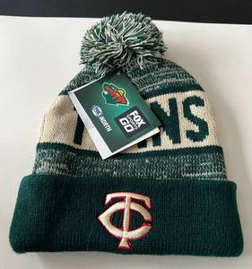 lot 120A image: Minnesota Twins  Wild Stocking Hat Stadium Giveaway, New with tags Hockey Baseball