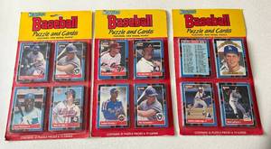 lot 132A image: 1988 Donruss Baseball (3) 72 Card Rack Packs - New Sealed Baseball Cards