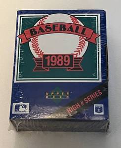 lot 172A image: 1989 Upper Deck Baseball High # Series Set - NewSealed Cards