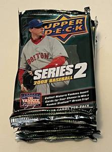 lot 170A image: (6) 2008 Upper Deck Baseball Series 2 Packs - NewSealed Cards