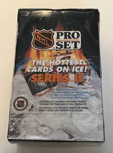 lot 164A image: 1990-91 Pro Set Pack Box - NewSealed 36 Wax Packs of Hockey Cards