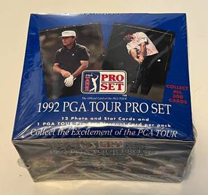 lot 161A image: 1992 PGA Tour Pro Set Pack Box - NewSealed 36 Golf Packs