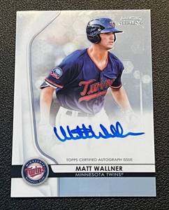 lot 385 image: Matt Wallner On Card Auto 2020 Bowman Sterling #BSPA-MW Signed Minnesota Twins Baseball Card