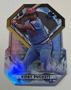 lot 386 image: Kirby Puckett Die Cut Foil 2022 Topps Diamond Greats #DGDC-38 Minnesota Twins Baseball Card